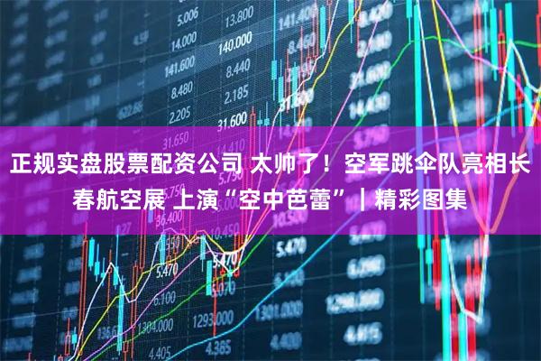正规实盘股票配资公司 太帅了！空军跳伞队亮相长春航空展 上演“空中芭蕾”｜精彩图集