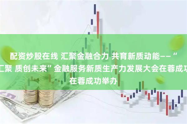 配资炒股在线 汇聚金融合力 共育新质动能——“金蓉汇聚 质创未来”金融服务新质生产力发展大会在蓉成功举办